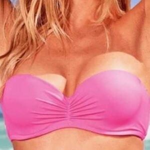 Victoria’s Secret Lavender Pastel Underwire Bandeau Bikini Top — 32B